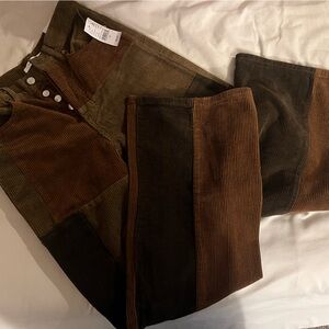 PacSun Baggy Jean Corduroy Patchwork